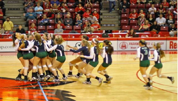 Girls volleyball places third at state