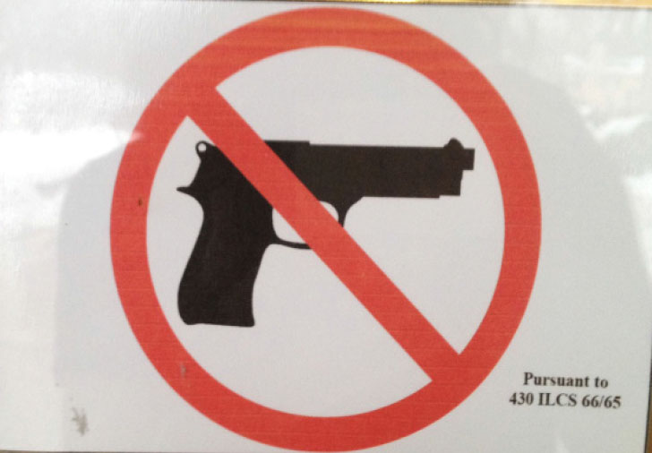 New “no hand gun” signs welcome students back to school