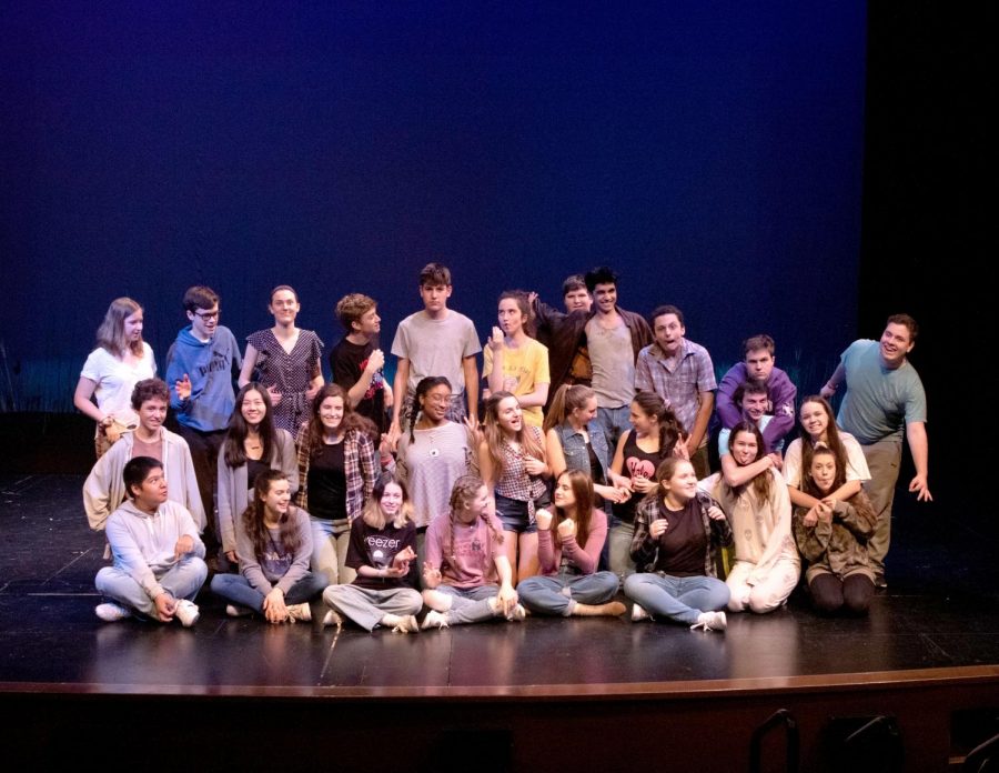 The+cast+of+the+play%2C+featuring+a+girl+who+believes+she+has+a+lethal+superpower%2C+poses+for+a+photo
