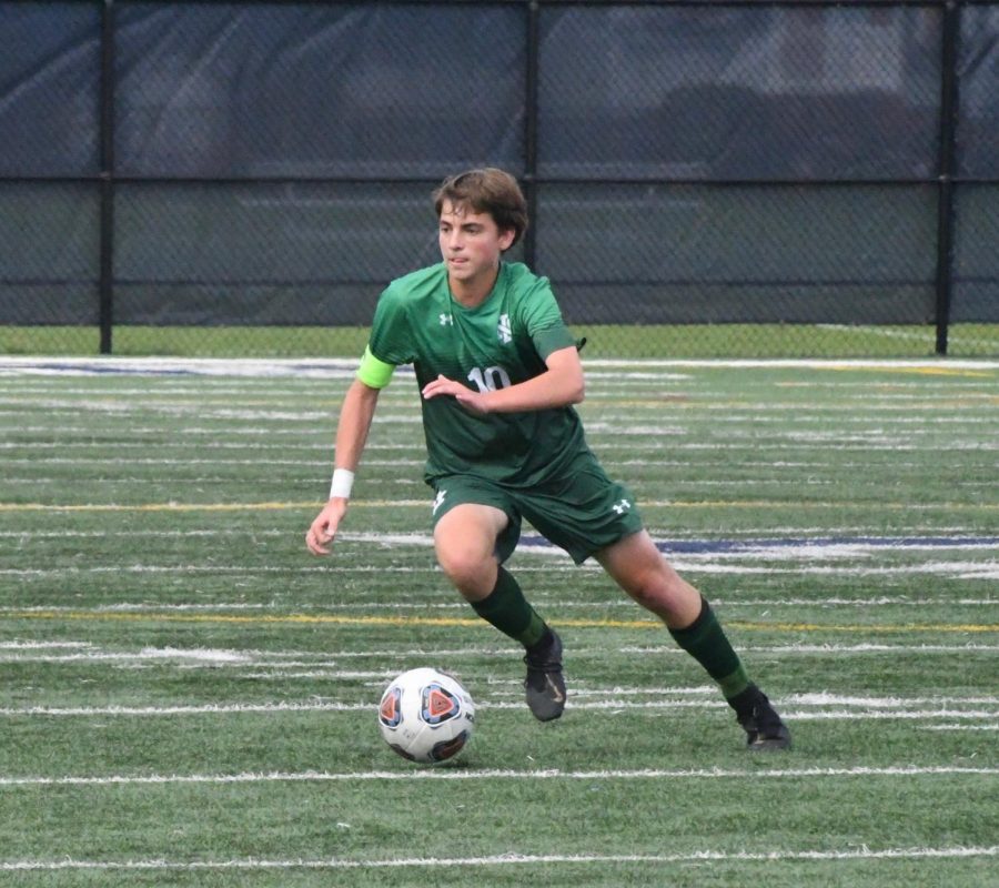Ryan Ball scored the first goal in the 2-1 win against Loyola.