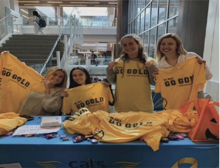 A t-shirt sale before the game raised money for Cal’s Angles