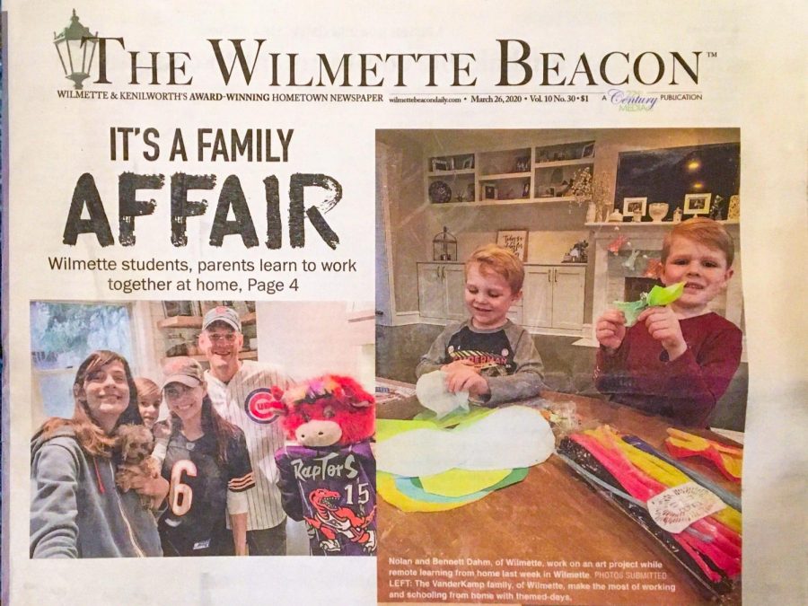 The last issue of one of the papers owned by 22nd Century Media, the Wilmette Beacon, was published on March 26, 2020
