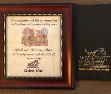 Barauskas recieved this plaque after his work on Baskin's case