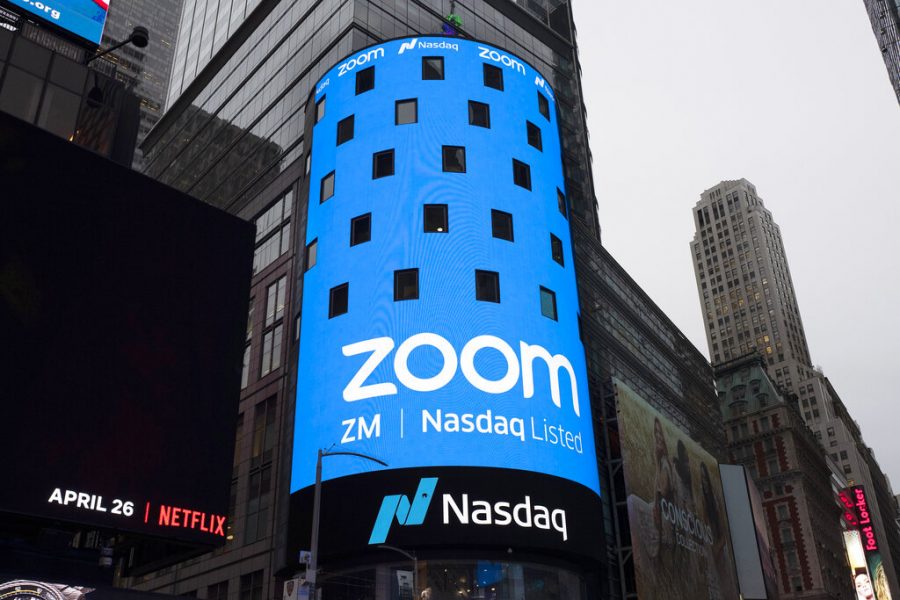 A+sign+for+Zoom+Video+Communications+appears+on+a+Times+Square+billboard+before+the+company%E2%80%99s+IPO+on+the+Nasdaq+in+April+2019%0A