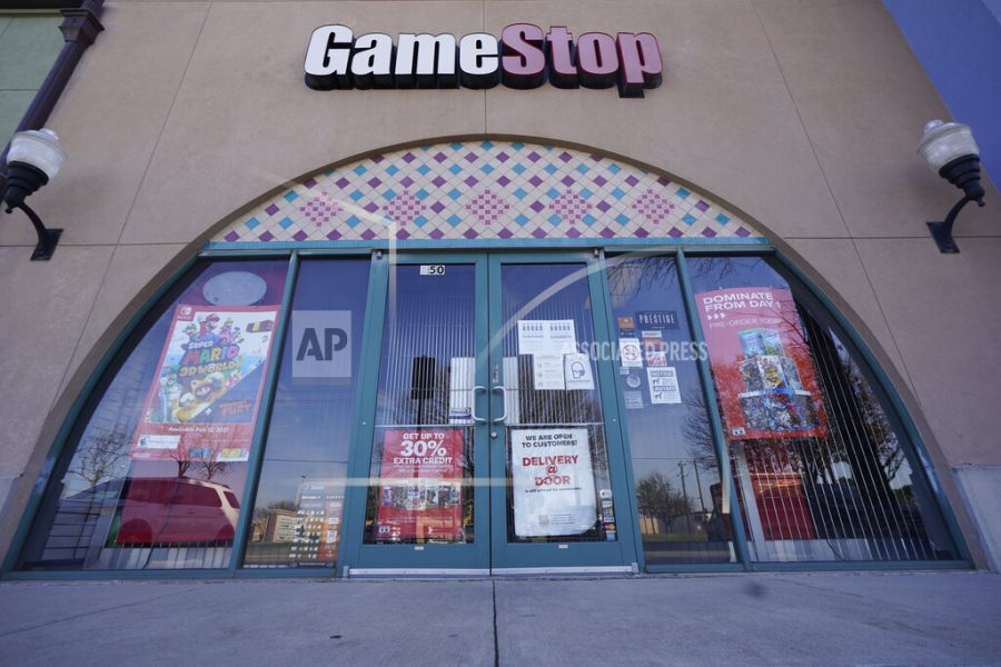 A GameStop in Dallas, Tx. The struggling video game chain is at the center of a stock explosion