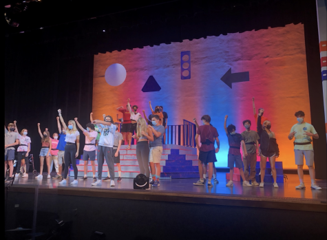 Student actors run through dress rehearsals before the premiere of Lagniappe