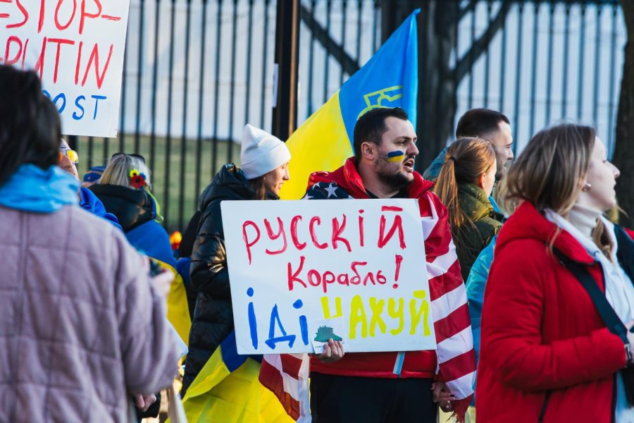 Protest against the war in Ukraine on Mar. 2