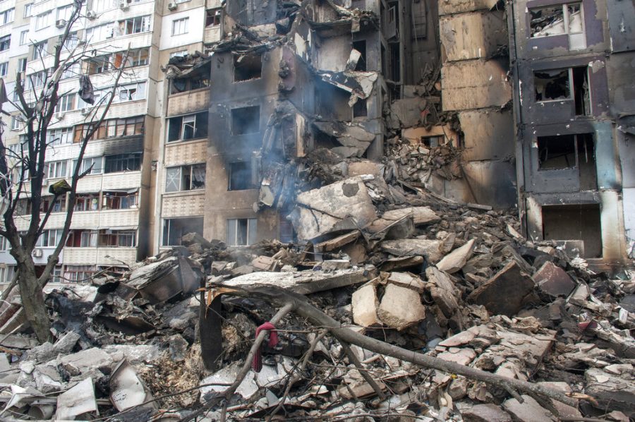 Apartment building in Kharkiv, Ukraine is targeted by Russia on March 8 