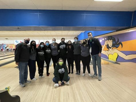On Feb. 19, girls bowling poses after finishing 15th at state