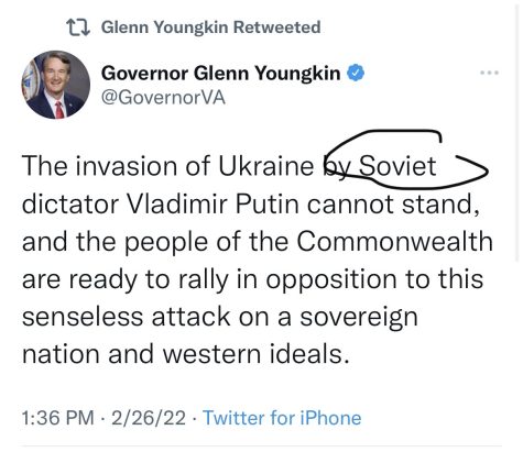 An insane and false tweet by Governor Glenn Youngkin of Virginia