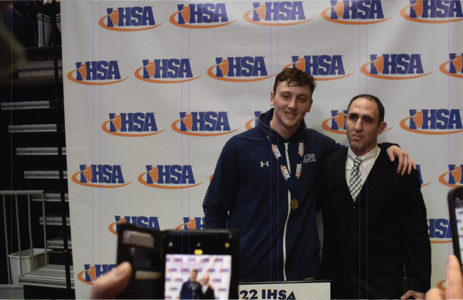 Cummings with Tadelman after winning state