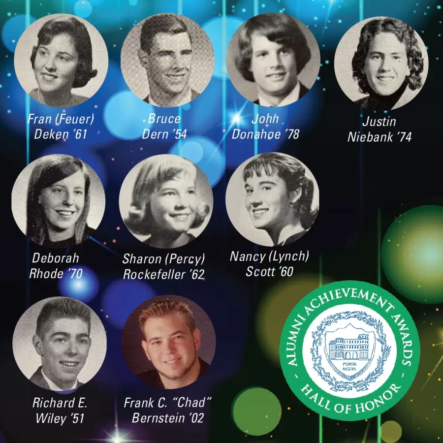 This year's new inductees to the  Alumni Hall of Honor
