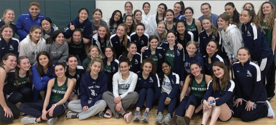 Girls track and field take first place at CSL South Girls Indoor Championships at GBN on March 17