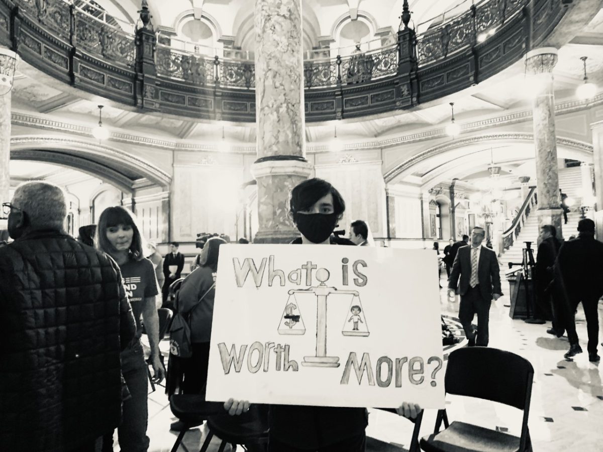 Here I am inside the capital.
(Photo courtesy of Johanna Danz)