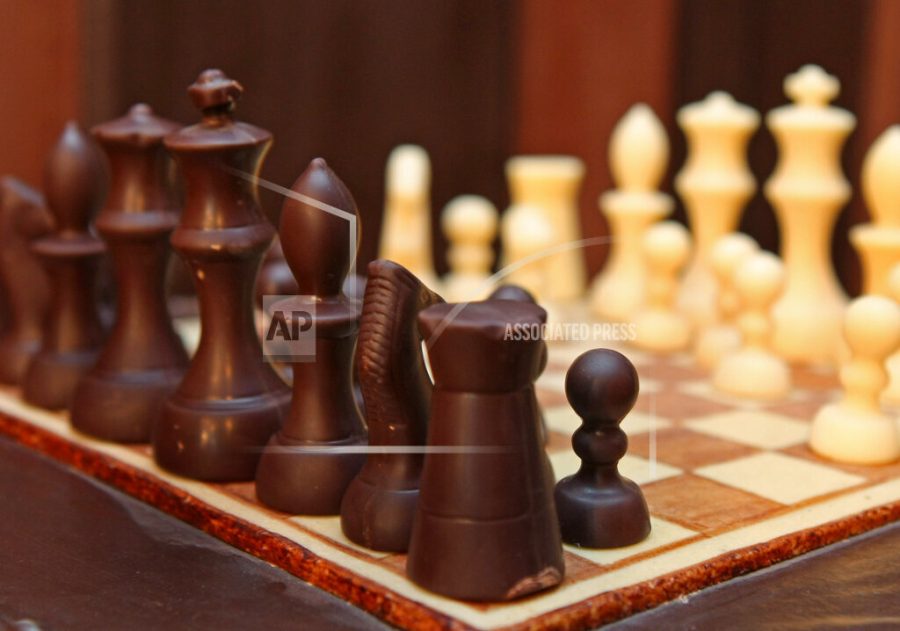 The library sees the chess board constantly in use and hosts a number of students playing chess on their iPads