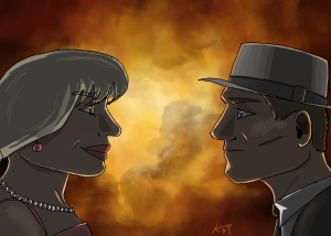 Barbie and Oppenheimer face one another