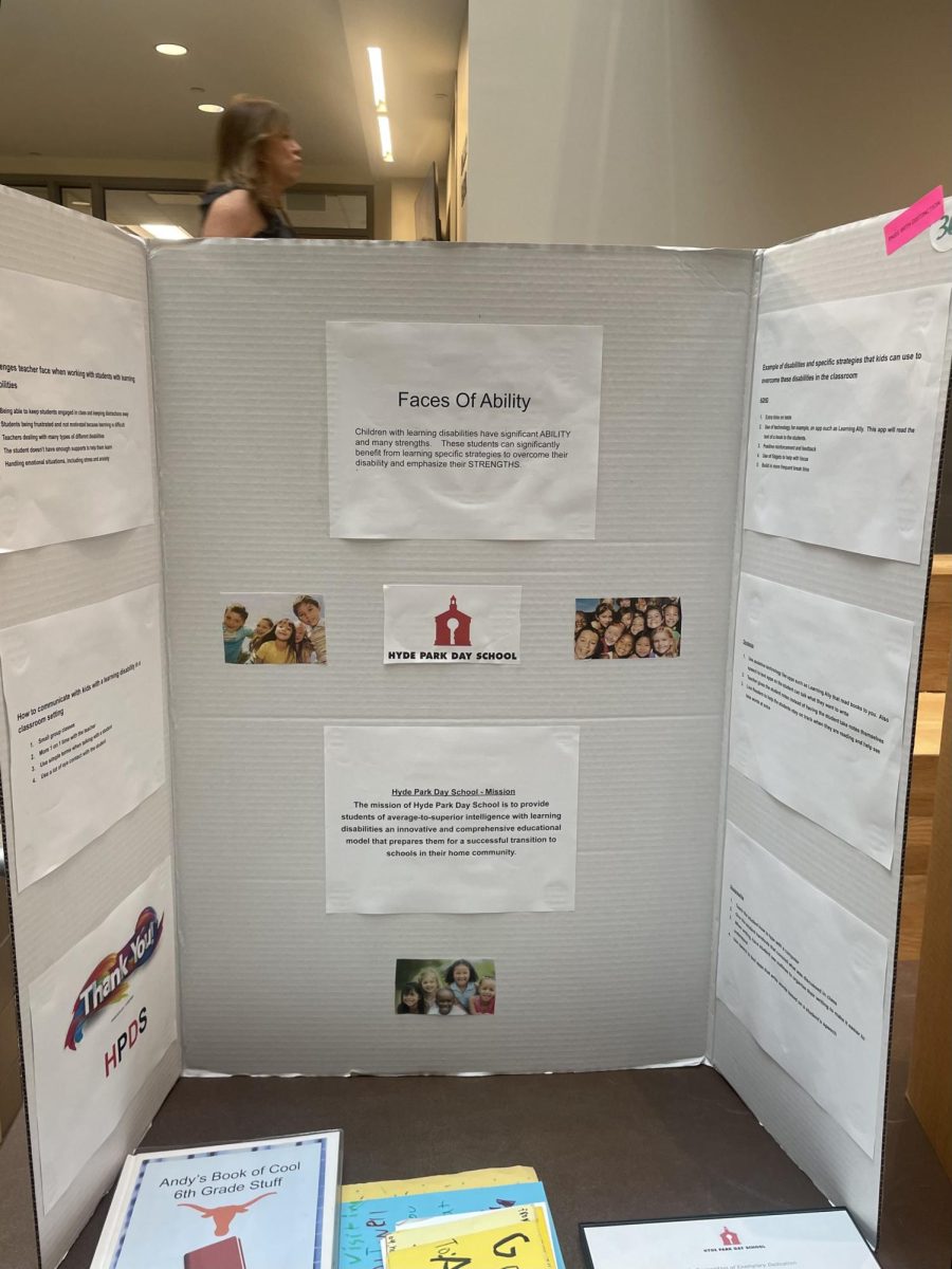 An example of a poster from 2023 in which seniors showcase their dedicated works during Senior Project at an exhibition during the school day. This year, the exhibition is May 23.