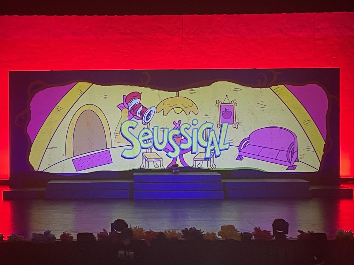 The ‘Seussical’ stage before the performance began