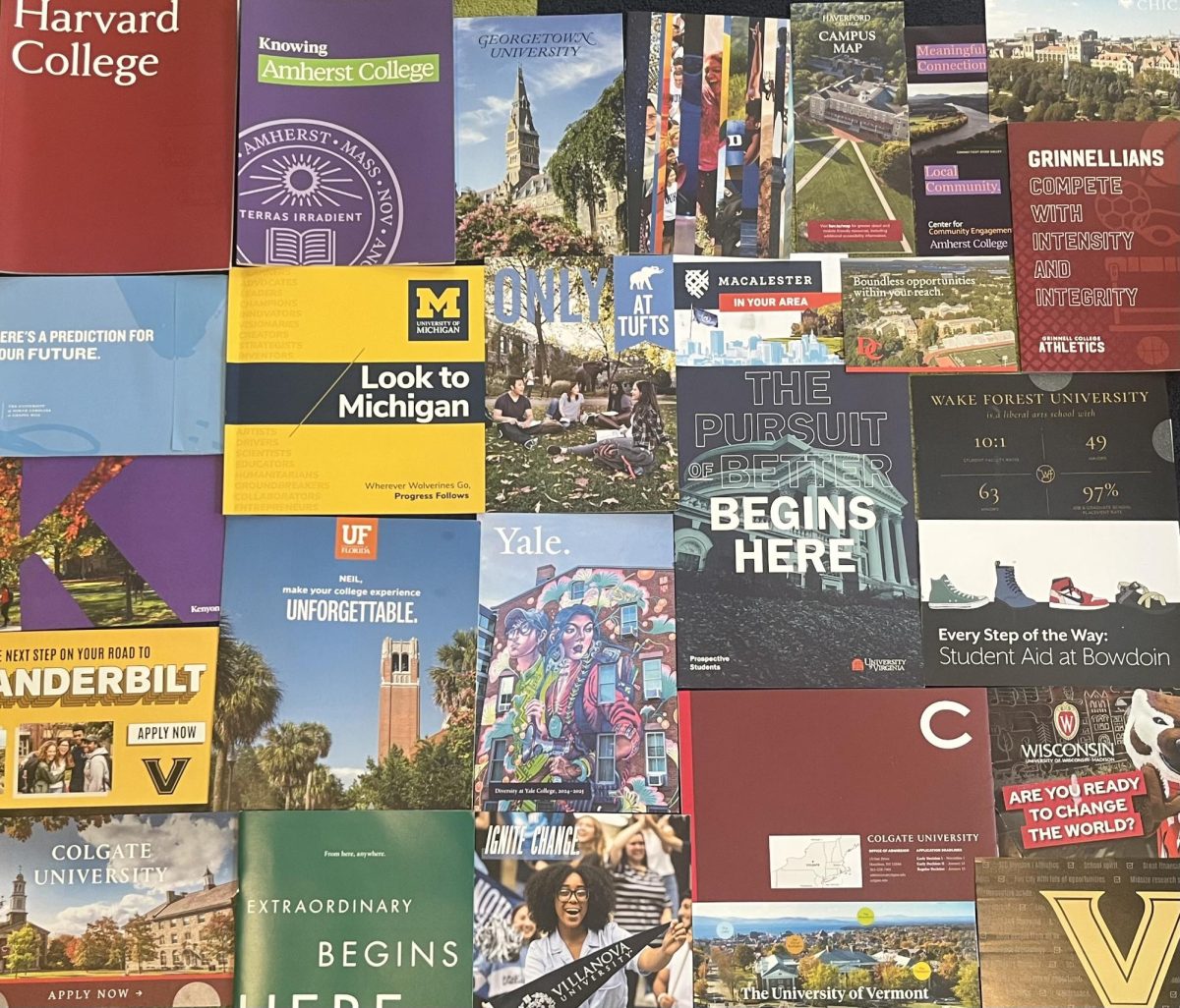 Various mailings from colleges and universities