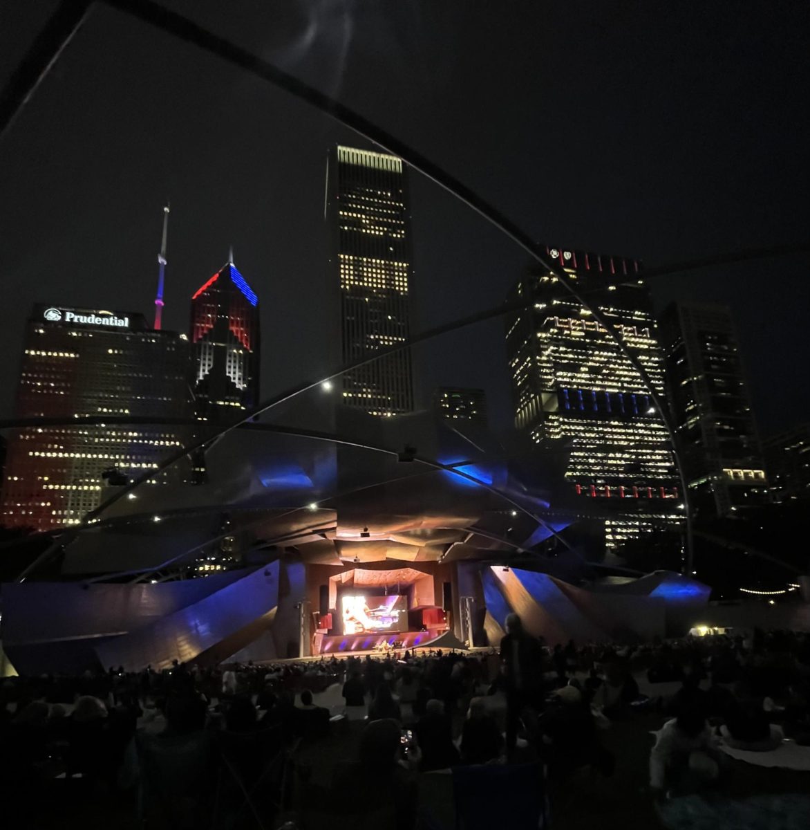 Pritzker Pavilion at 8pm during the Chicago Jazz Festival