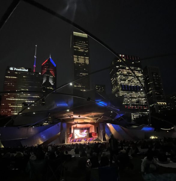 Pritzker Pavilion at 8pm during the Chicago Jazz Festival