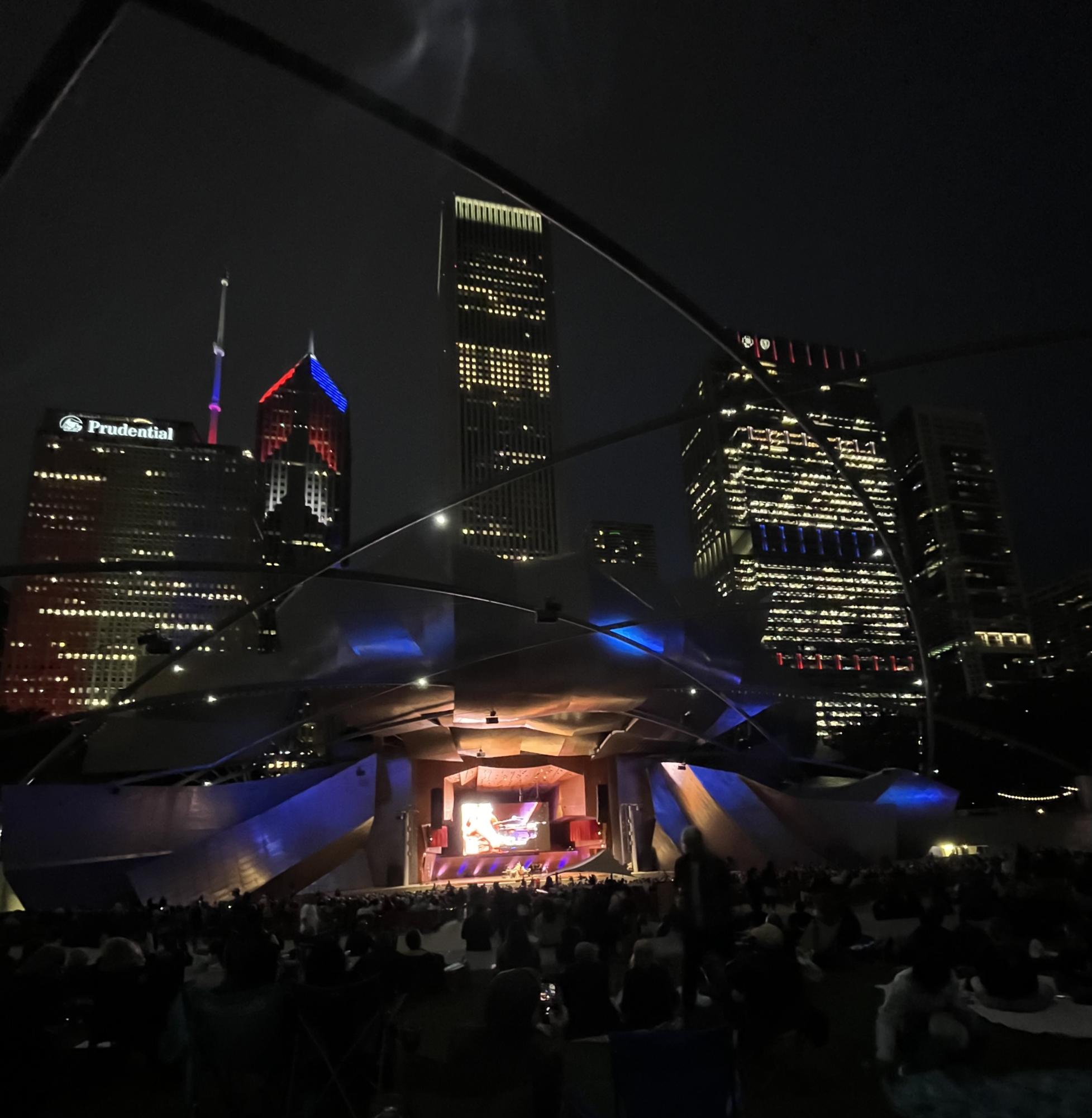 Pritzker Pavilion at 8pm during the Chicago Jazz Festival