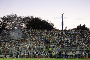 At the beginning of the game, Trevians occupy the stands, filling every open seat