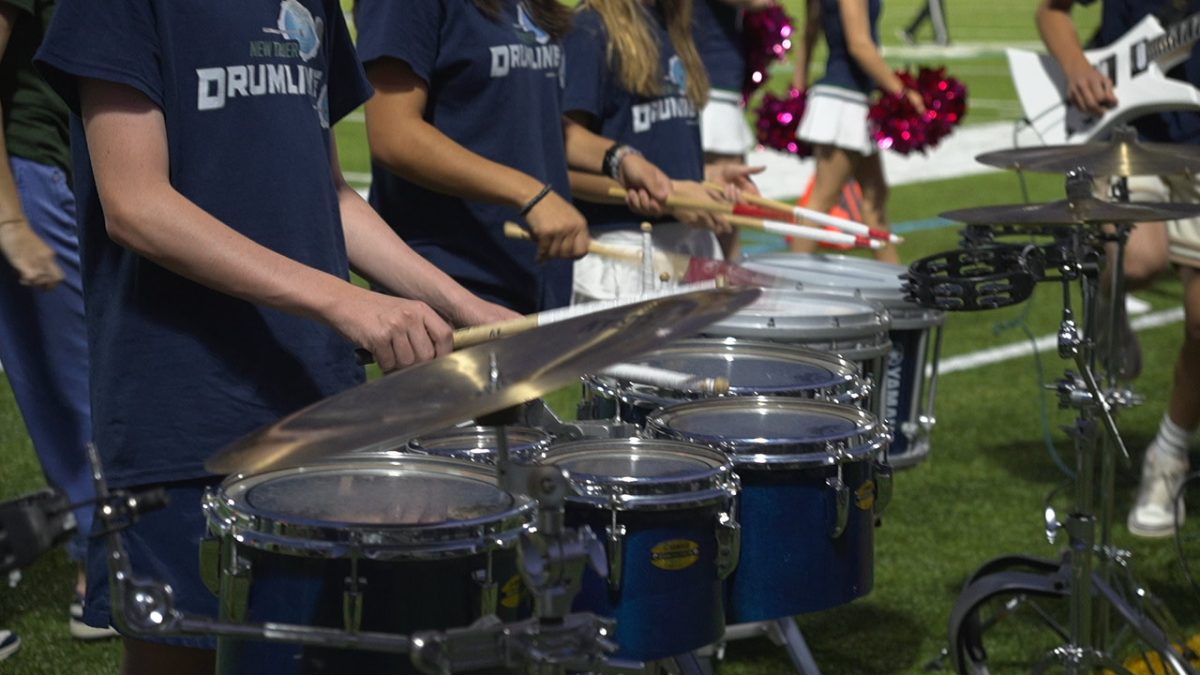 Homecoming football game with NT Drumline