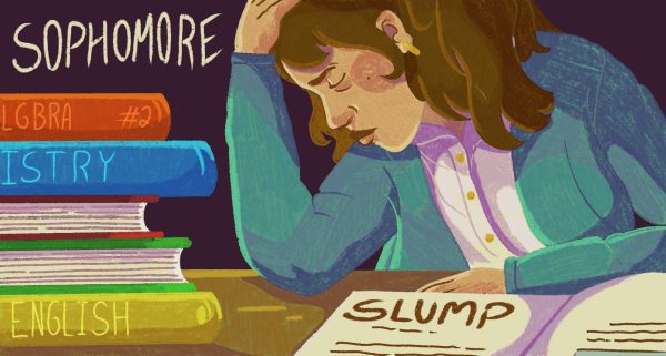 New Trier sophomores are experiencing what is often called “the sophomore slump”—a period marked by low motivation, fatigue, and anxiety due to various high school stressors such as boredom, academic stress, and lack of sleep